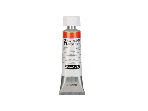 Akademie acrylic paints - Schmincke - 230, Orange, 60 ml