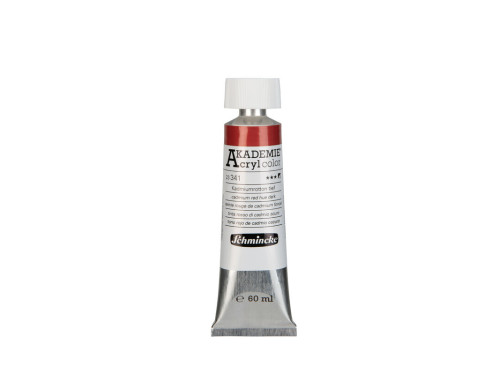 Akademie acrylic paints - Schmincke - 341, Cadmium Red Hue Dark, 60 ml