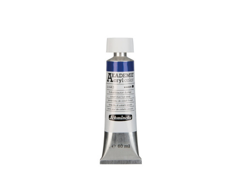Akademie acrylic paints - Schmincke - 443, Cobalt Blue Hue Deep, 60 ml