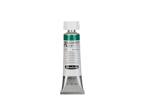 Farba akrylowa Akademie - Schmincke - 551, Phthalo Green, 60 ml