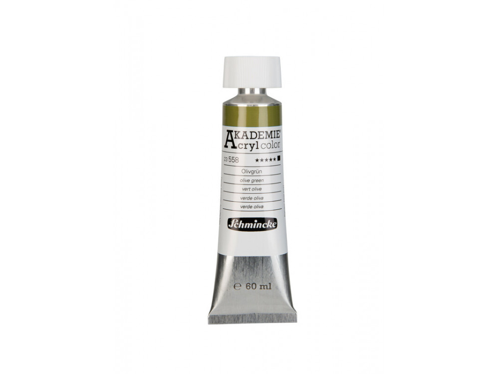 Akademie acrylic paints - Schmincke - 558, Olive Green, 60 ml