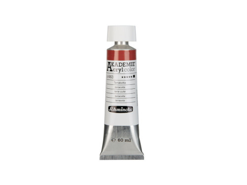 Akademie acrylic paints - Schmincke - 663, Terracotta, 60 ml