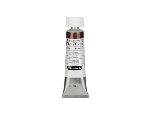 Akademie acrylic paints - Schmincke - 668, Vandyke Brown, 60 ml