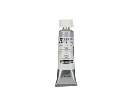Farba akrylowa Akademie - Schmincke - 800, Silver, 60 ml