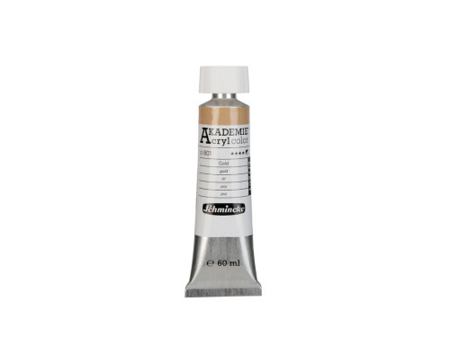 Akademie acrylic paints - Schmincke - 801, Gold, 60 ml