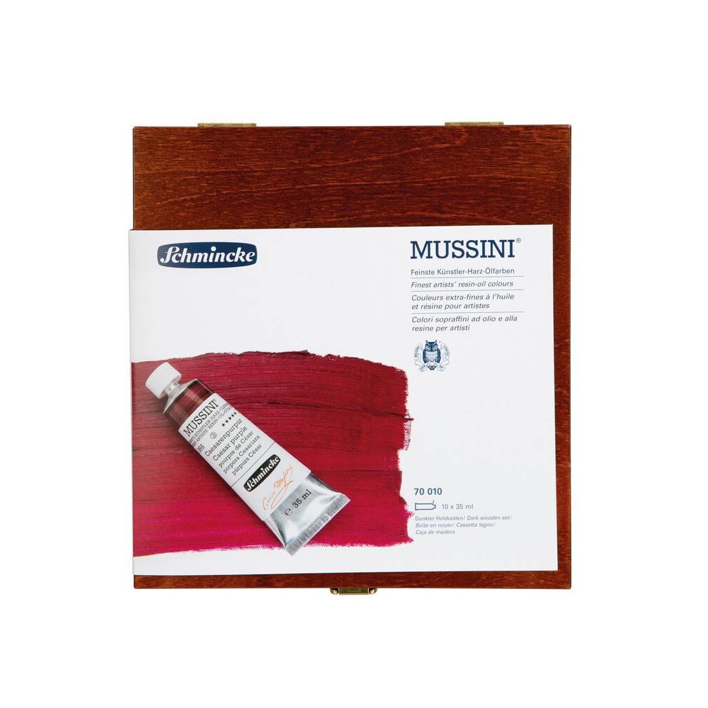 Set of Mussini resin-oil paints - Schmincke - 10 colors x 35 ml