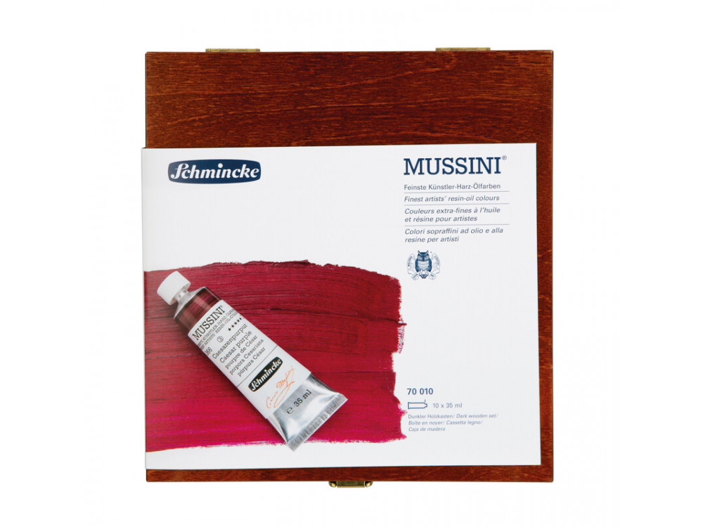 Zestaw farb olejnych Mussini - Schmincke - 10 kolorów x 35 ml