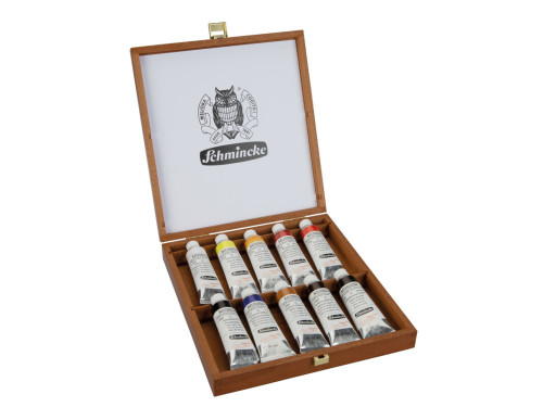 Set of Mussini resin-oil paints - Schmincke - 10 colors x 35 ml