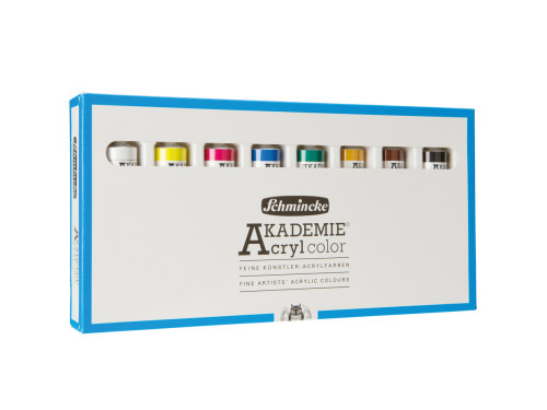 Set of Akademie acrylic paints - Schmincke - 8 x 20 ml