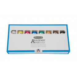 Zestaw farb akrylowych Akademie - Schmincke - 8 kolorów x 60 ml