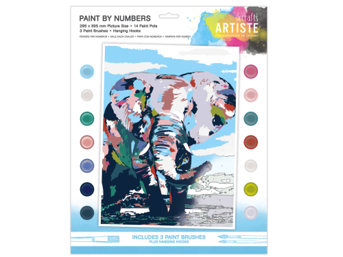 Zestaw do malowania po numerach Artiste - doCrafts - Noble Elephant