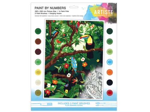 Set for painting by numbers Artiste - doCrafts - Endangered Rainforest