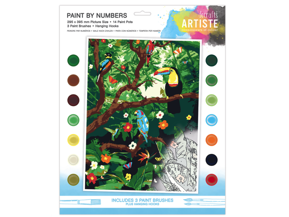 Set for painting by numbers Artiste - doCrafts - Endangered Rainforest