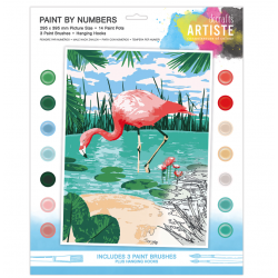 Zestaw do malowania po numerach Artiste - doCrafts - Tropical Flamingo
