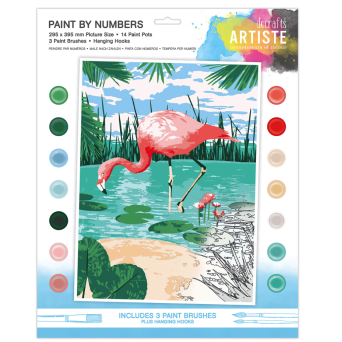 Docrafts Artiste Paint by Numbers (295 x 395mm) Resting Leopard