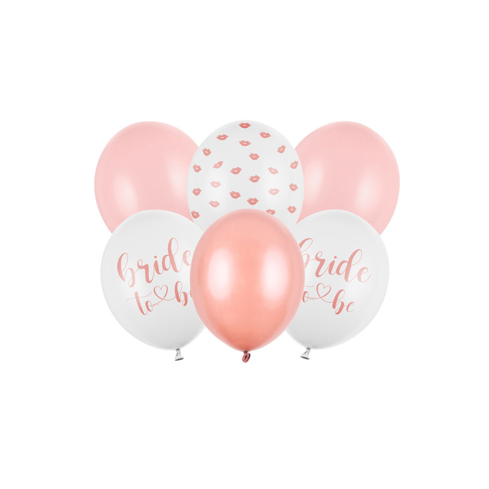 Latex balloons Bride to be - 30 cm, 6 pcs.