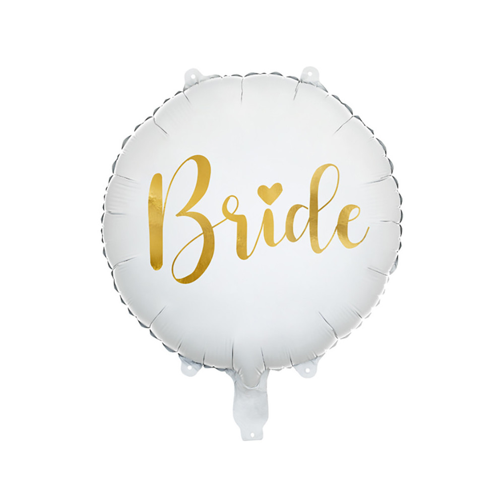 Balon foliowy Bride - biały, 45 cm