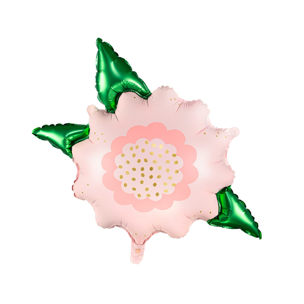 Balon foliowy Kwiat - różowy, 70 x 62 cm