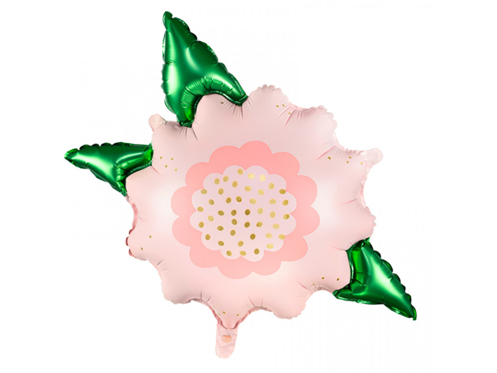 Balon foliowy Kwiat - różowy, 70 x 62 cm