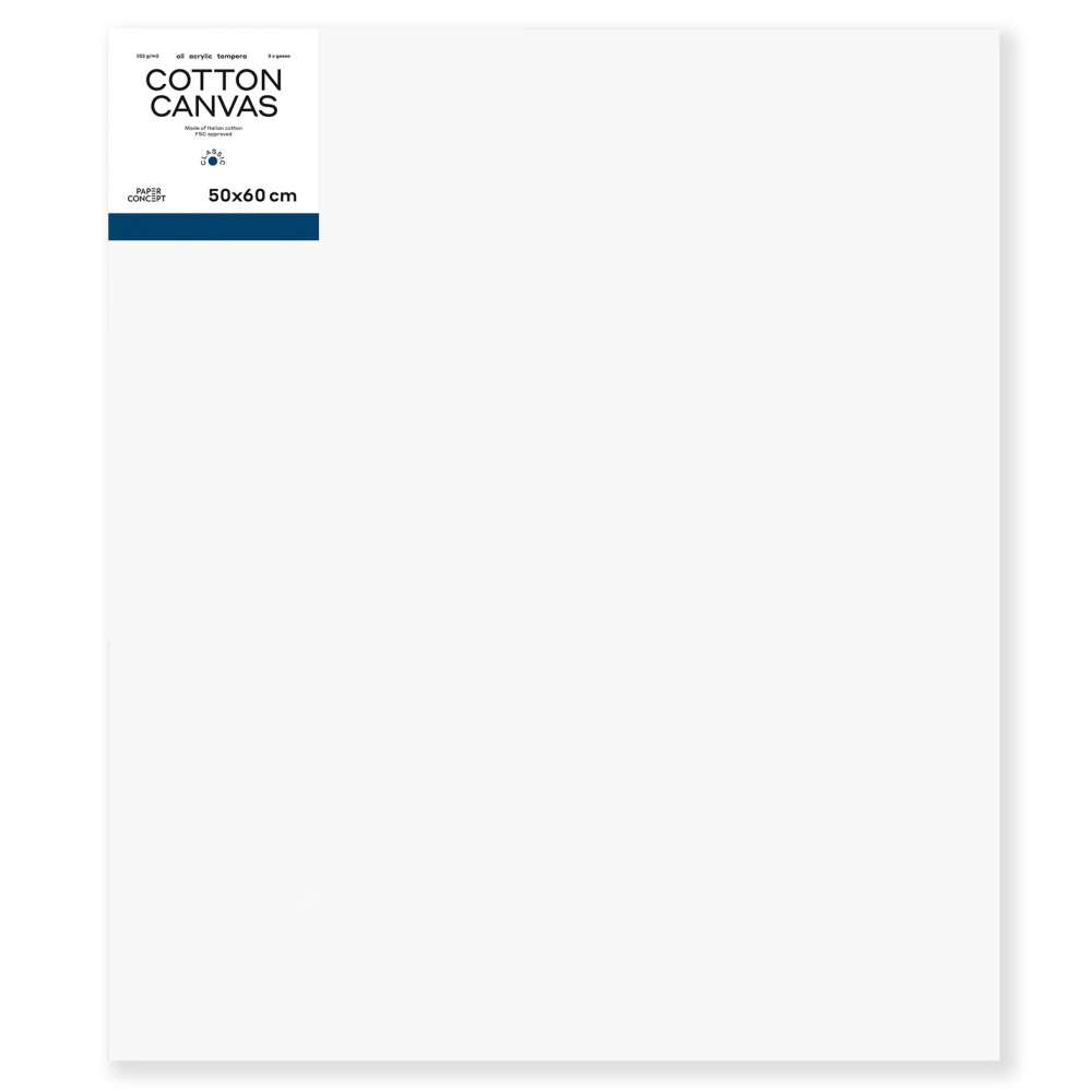 Cotton stretched canvas Classic - PaperConcept - 50 x 60 cm