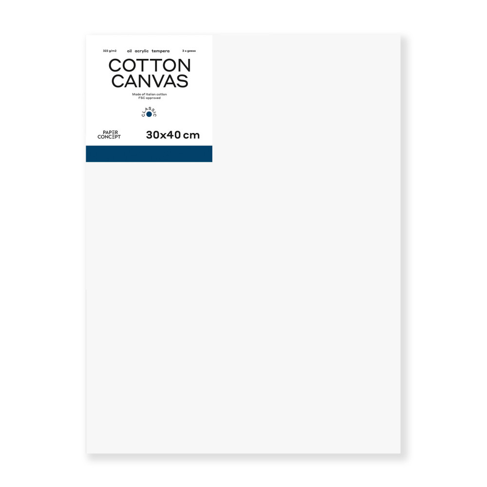 Cotton stretched canvas Classic - PaperConcept - 30 x 40 cm