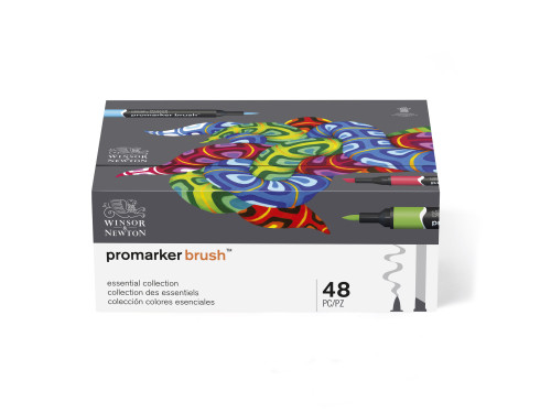 Brushmarker Essential Collection set - Winsor & Newton - 48 pcs.