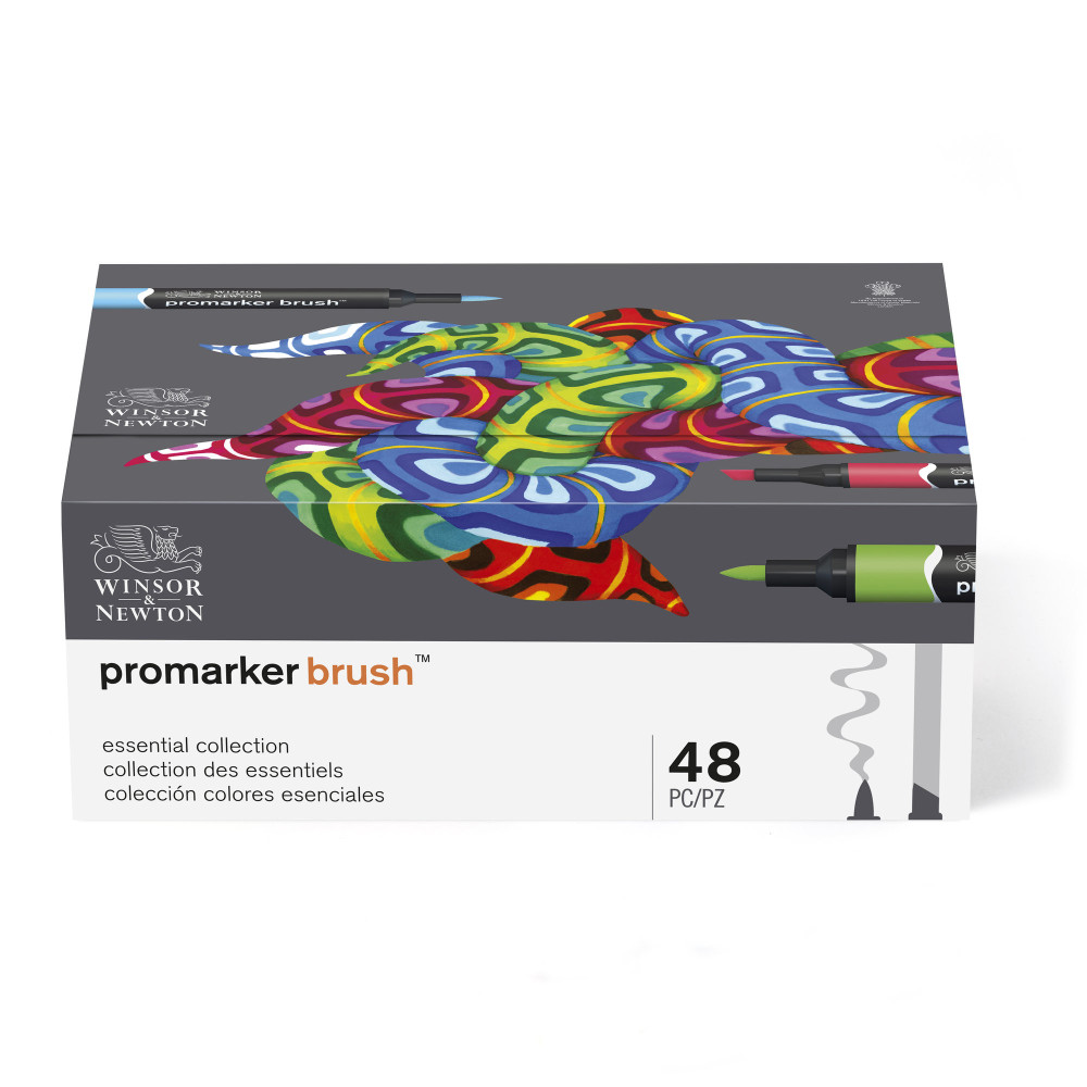 Brushmarker Essential Collection set - Winsor & Newton - 48 pcs.