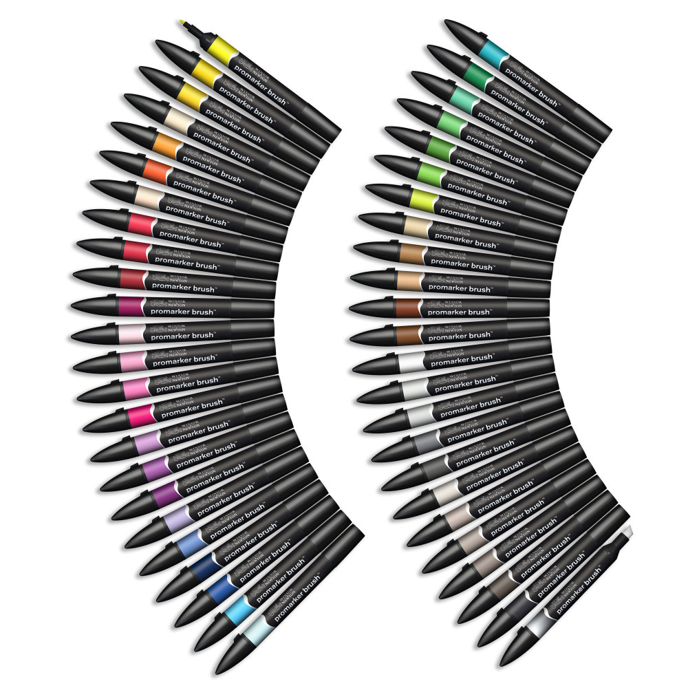 Brushmarker Essential Collection set - Winsor & Newton - 48 pcs.