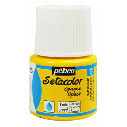 Setacolor Opaque paint for fabrics - Pébéo - Buttercup, 45 ml