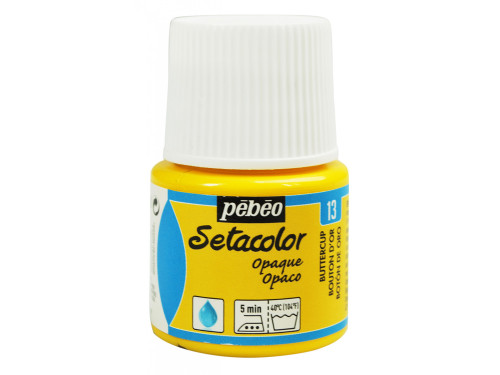 Setacolor Opaque paint for fabrics - Pébéo - Buttercup, 45 ml