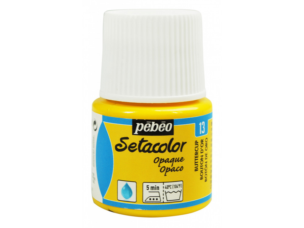 Farba do tkanin Setacolor Opaque - Pébéo - Buttercup, 45 ml