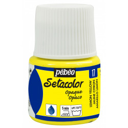 Farba do tkanin Setacolor Opaque - Pébéo - Lemon Yellow, 45 ml