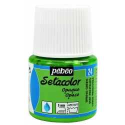 Farba do tkanin Setacolor Opaque - Pébéo - Spring Green, 45 ml