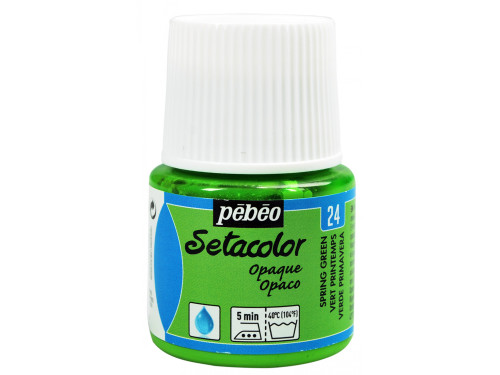 Farba do tkanin Setacolor Opaque - Pébéo - Spring Green, 45 ml
