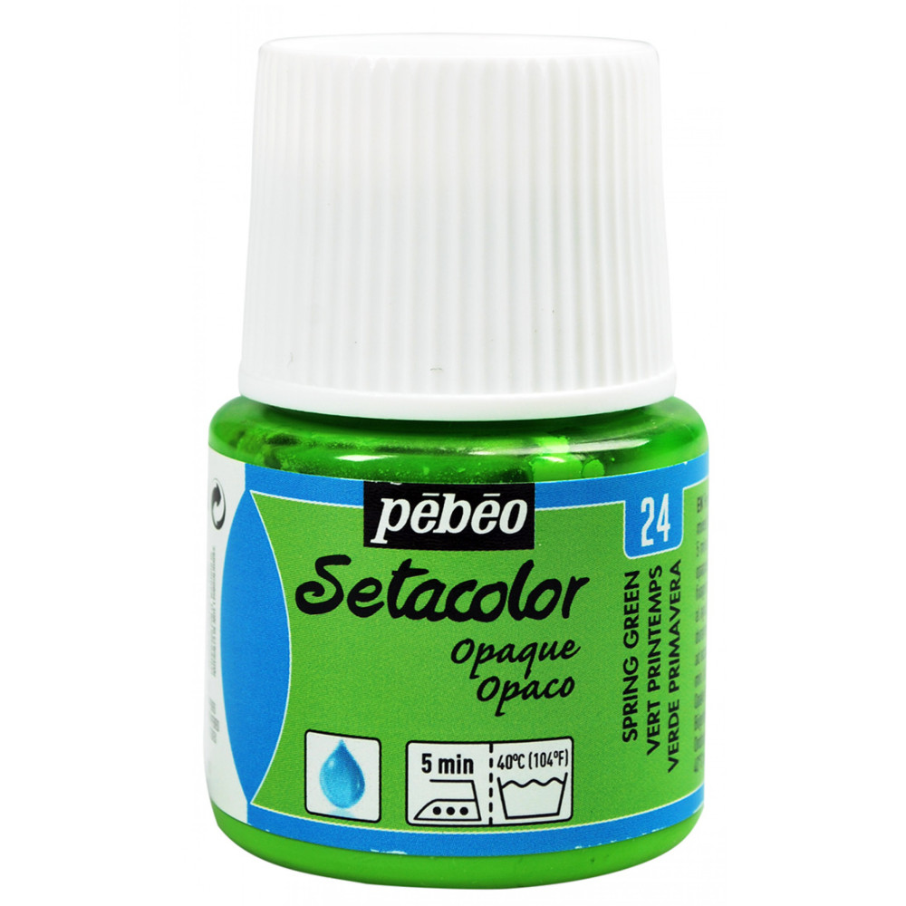 Setacolor Opaque paint for fabrics - Pébéo - Spring Green, 45 ml