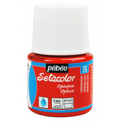 Farba do tkanin Setacolor Opaque - Pébéo - Vermilion, 45 ml