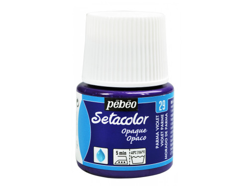 Farba do tkanin Setacolor Opaque - Pébéo - Parma Violet, 45 ml
