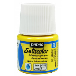 Setacolor Shimmer Opaque paint for fabrics - Pébéo - Rich Yellow, 45 ml