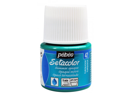 Setacolor Shimmer Opaque paint for fabrics - Pébéo - Turquoise, 45 ml