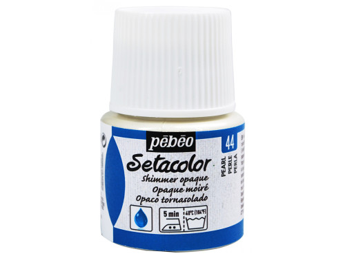 Setacolor Shimmer Opaque paint for fabrics - Pébéo - Pearl, 45 ml