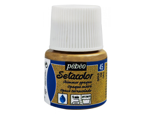 Setacolor Shimmer Opaque paint for fabrics - Pébéo - Gold, 45 ml