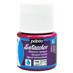 Farba do tkanin Setacolor Shimmer Opaque - Pébéo - Purple, 45 ml