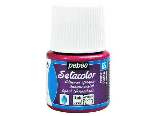 Setacolor Shimmer Opaque paint for fabrics - Pébéo - Purple, 45 ml