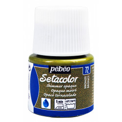 Setacolor Shimmer Opaque paint for fabrics - Pébéo - Bronze, 45 ml