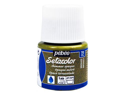 Setacolor Shimmer Opaque paint for fabrics - Pébéo - Bronze, 45 ml