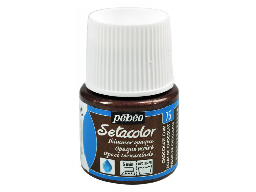 Farba do tkanin Setacolor Shimmer Opaque - Pébéo - Chocolate Chip, 45 ml