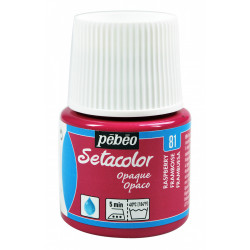 Farba do tkanin Setacolor Opaque - Pébéo - Raspberry, 45 ml