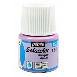 Setacolor Opaque paint for fabrics - Pébéo - Lilac, 45 ml