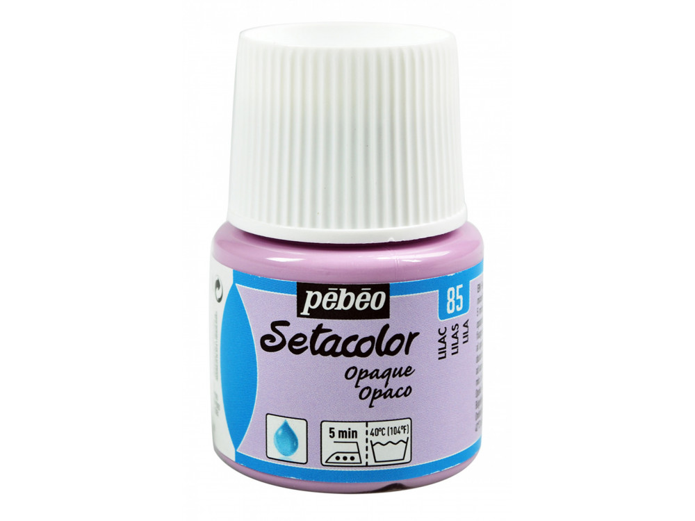 Farba do tkanin Setacolor Opaque - Pébéo - Lilac, 45 ml