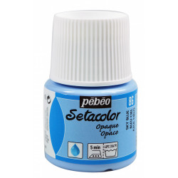 Setacolor Opaque paint for fabrics - Pébéo - Sky Blue, 45 ml